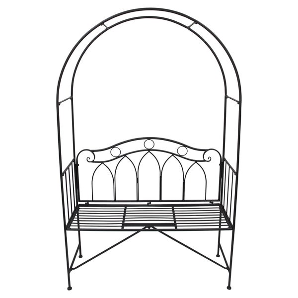 FRANK FLECHTWAREN | Sitzbank Rankbogen, METALL, 110 x 40 x 181 cm
