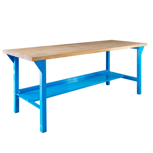 PROREGAL Werkbank Rhino Plus HxBxT 84 x 150 x 70 cm Traglast 500 kg Blau
