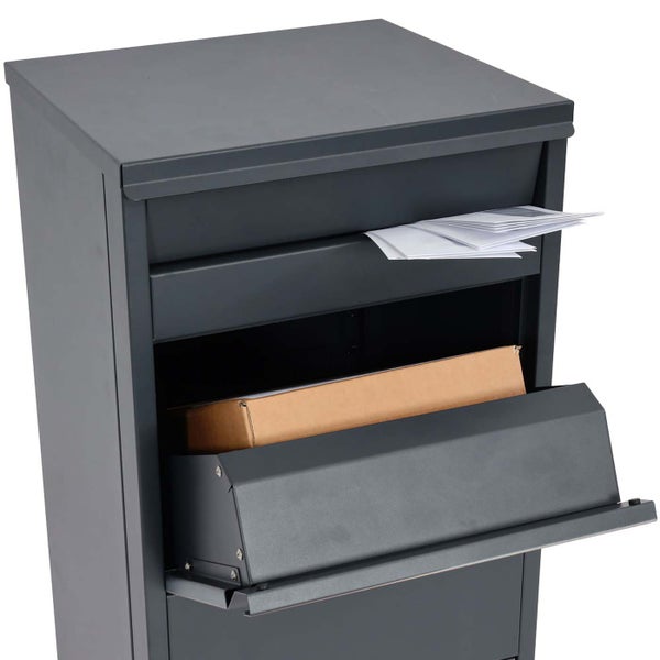 Briefkasten mit Paketfach für den Aussenbereich