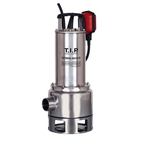 T.I.P. Extrema 300/10 Pro Schmutzwasserpumpe - 24.000 L/Std. - 1500W - Förderhöhe 11 m - Korngröße 40 mm - Tauchpumpe