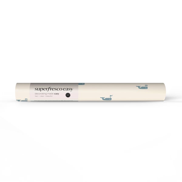 Vliestapete Superfresco Easy mit Wal-Motiv, Tapetenrolle.