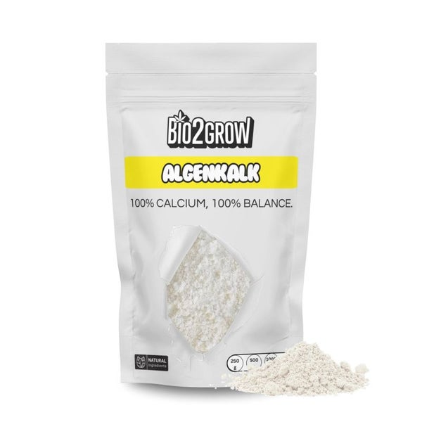 Bio2Grow Algenkalk 250 Gramm – 100 % natürlicher Bodenverbesserer aus Rotalgen – Für Garten, Rasen & Beete – Mineralstoffreich, ohne Chemie & nachhaltig einsetzbar