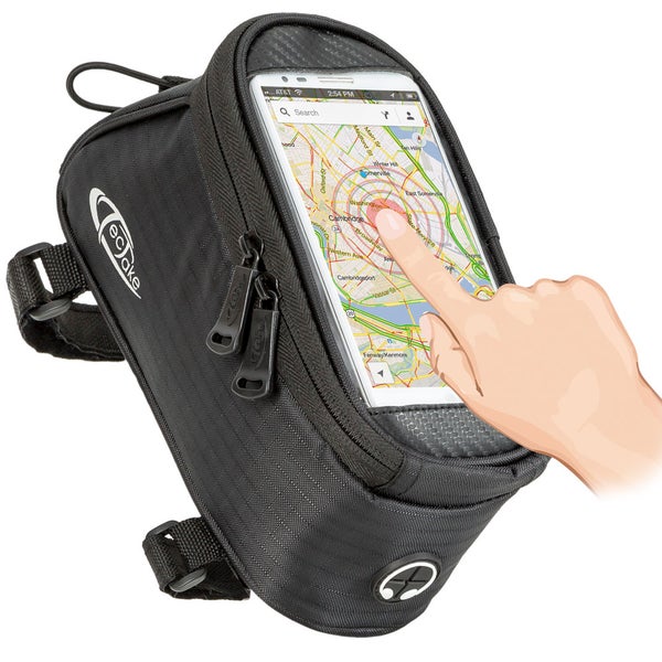 Ecbake Fahrradrahmentasche mit Smartphone Fach und Reißverschluss