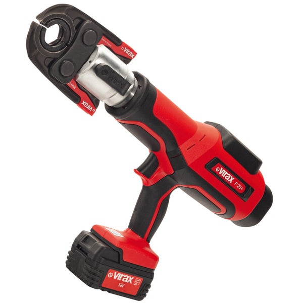 Virax Pressmaschine P 25+ im Koffer mit Akkus und Ladegerät