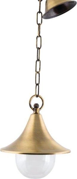 Hängelampe mit Kette und Schirm