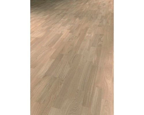 Parkett 13.0 Eiche Lichtbeige Schiffsboden 3-Stab Ausgeglichen mattlackiert