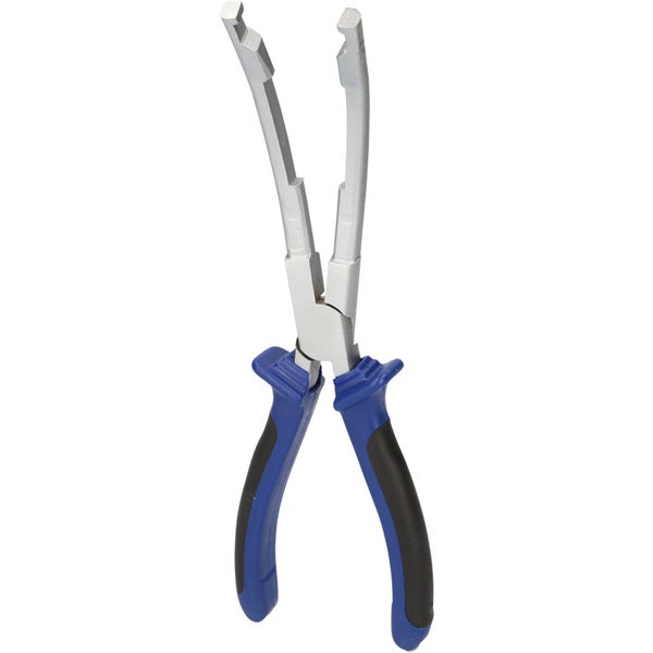 Schlauchschellenzange mit blauen Griffen