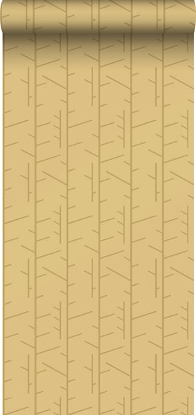 Borastapeter Tapete grafisches Motiv Gelb - 53 cm x 10.05 m - 660756