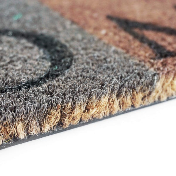 Fußmatte aus Kokosfasern mit Muster