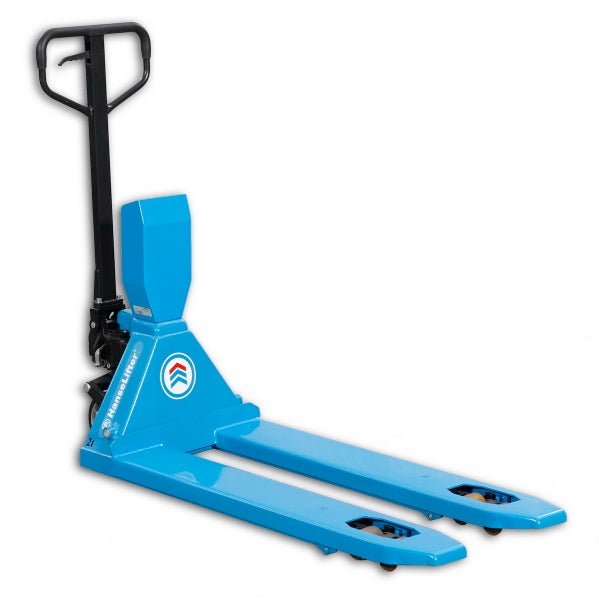 Blauer Handgabelhubwagen