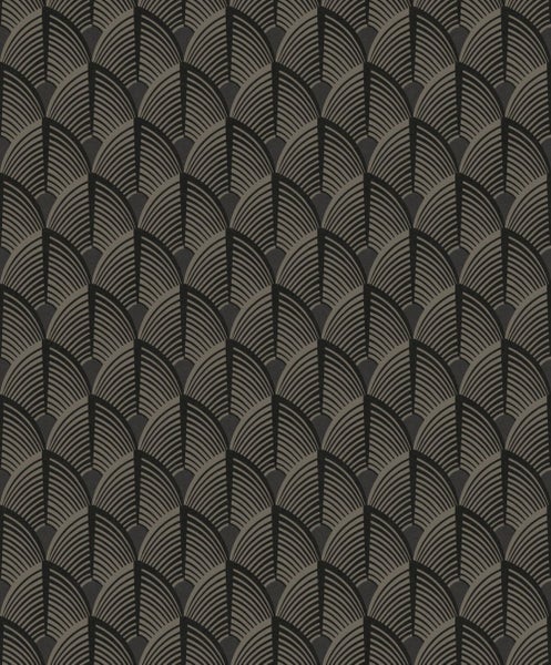 Tapete mit Muster aus stilisierten Federn