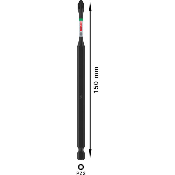 Bosch PRO Pozidriv Impact Bit PZ2 150 mm - 2608522548
