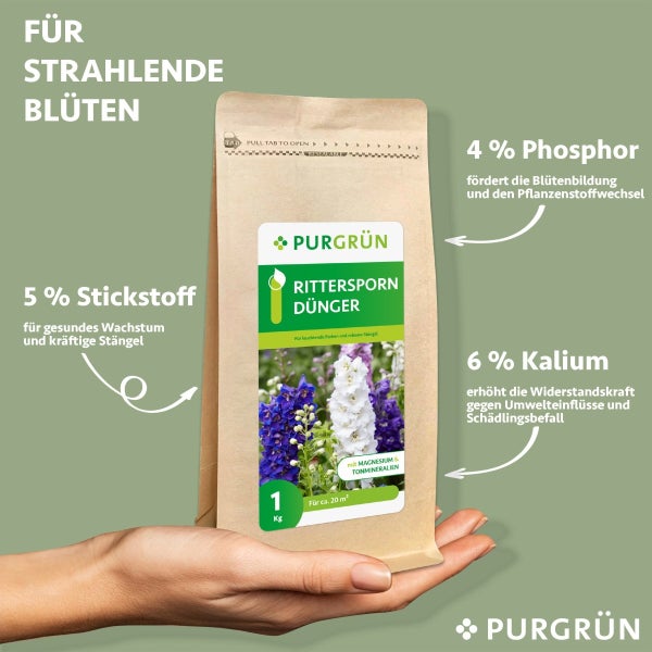 Purgrün Rittersporn-Dünger 1 kg
