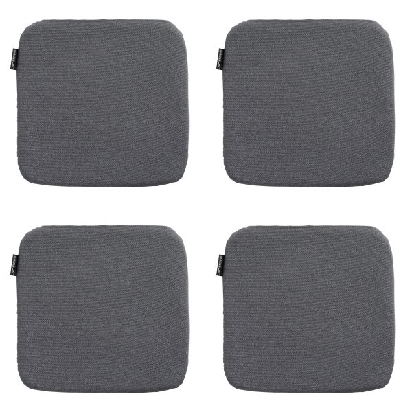 Sitzkissen Manchester grau - Ca. 40x40 cm - 4er-Set