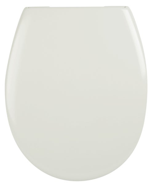 Toilettensitz in ovaler Form aus Kunststoff zur Montage auf Keramik WCs.