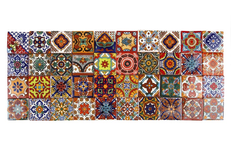 Fliesen mit verschiedenen Mustern