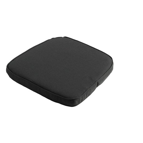 Sitzkissen Wicker Rib schwarz - Ca. 48x48 cm - 4er-Set