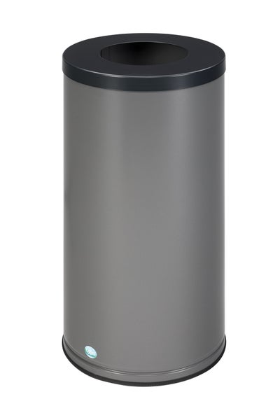 PROREGAL Robuster Wertstoffsammler Mit Abnehmbarem Deckel 70 Liter HxBxT 70 x 36,5 x 36,5 cm Verzinkter Stahl Anthrazit