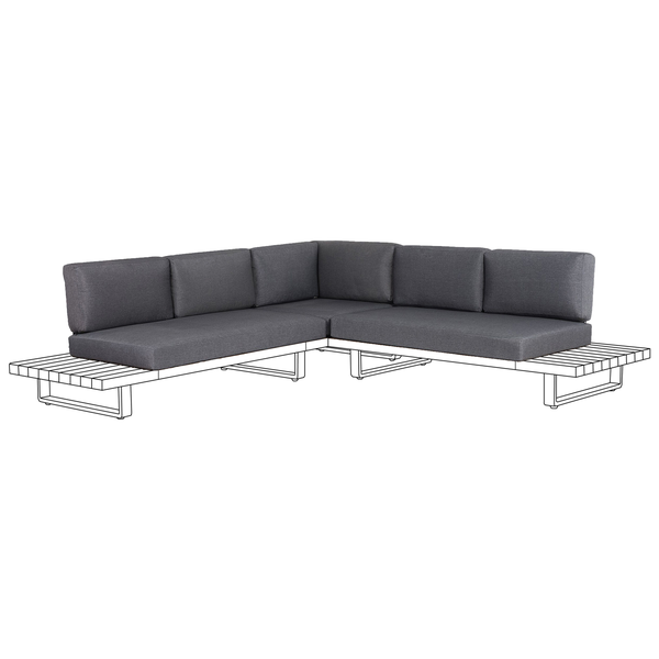Outdoor Kissenbezug Set MYKONOS Grau
