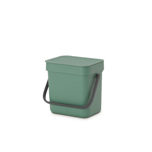 Brabantia Abfallsammler Mit Stay Open Deckel 3 Liter HxBxT 17,4 x 18,8 x 13,9 cm Kunststoff Dunkelgrün