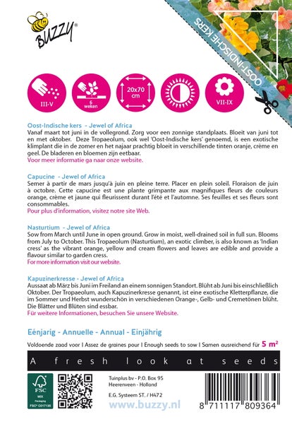 Samenpackung Jewel of Africa Kapuzinerkresse