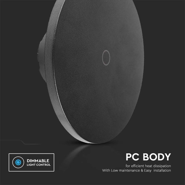 Dimmbare LED-Deckenleuchte mit PC-Gehäuse
