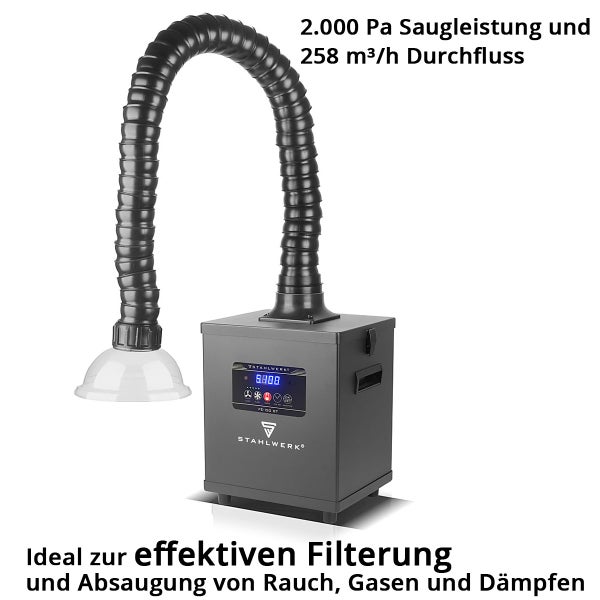 STAHLWERK Rauchabsauganlage mit Absaugarm