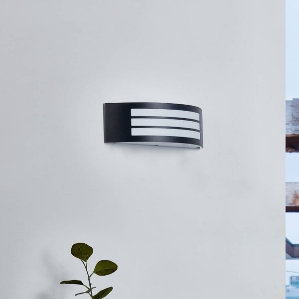 Lindby Vilam (spritzwassergeschützt (Modern) in Schwarz aus Aluminium (1 flammig, E27)