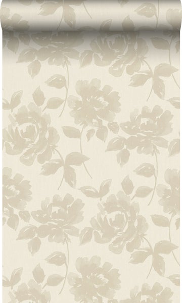 Origin Wallcoverings Tapete Rosen Creme-Beige - 53 cm x 10.05 m - 347031
