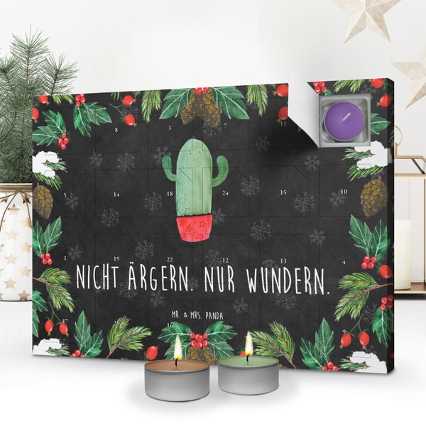 Mr. & Mrs. Panda Duftkerzen Adventskalender Kaktus Wut - Schwarz