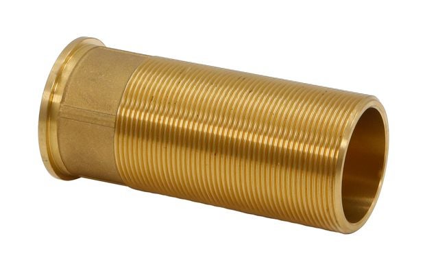 Rohrverlängerung aus Messing mit Außengewinde und Bund