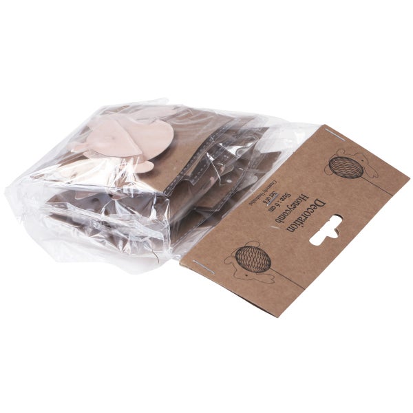 Dekoration Wabenball Set von sechs circa sechs Zentimeter im Beutel