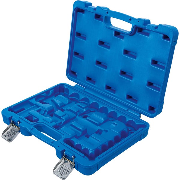 Geöffneter Werkzeugkoffer aus Kunststoff