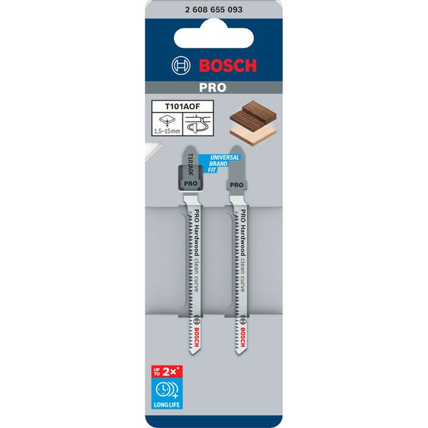 Bosch PRO Hardwood clean curve T101AOF Stichsägeblatt 83 mm 2-tlg. - 2608655093