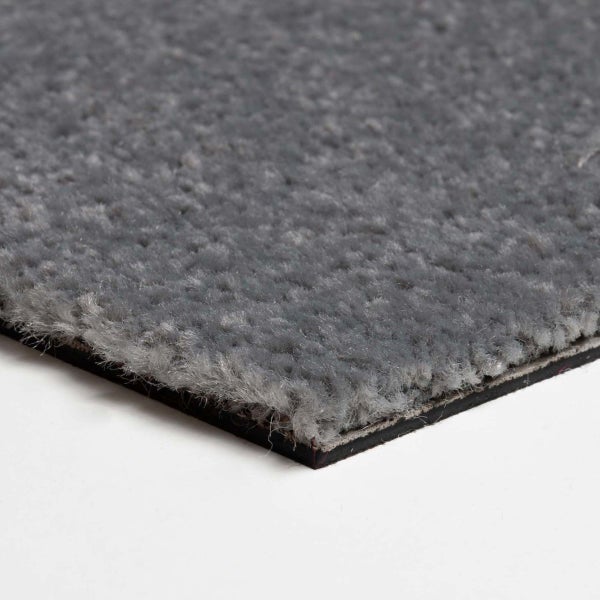 Velours Teppichfliesen hellgrau Schatex Teppichbodenfliesen selbstliegend Velour Teppich Fliesen in 50x50 cm flauschig ideal für Schlafzimmer