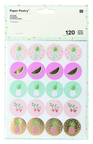 Sticker Tropical Spring, Ananas
