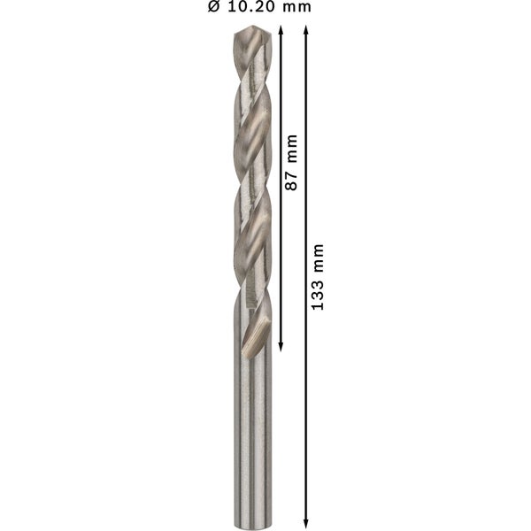 Bosch PRO Metal HSS-G Spiralbohrer 10,2 x 87 x 133 mm - 2608585523