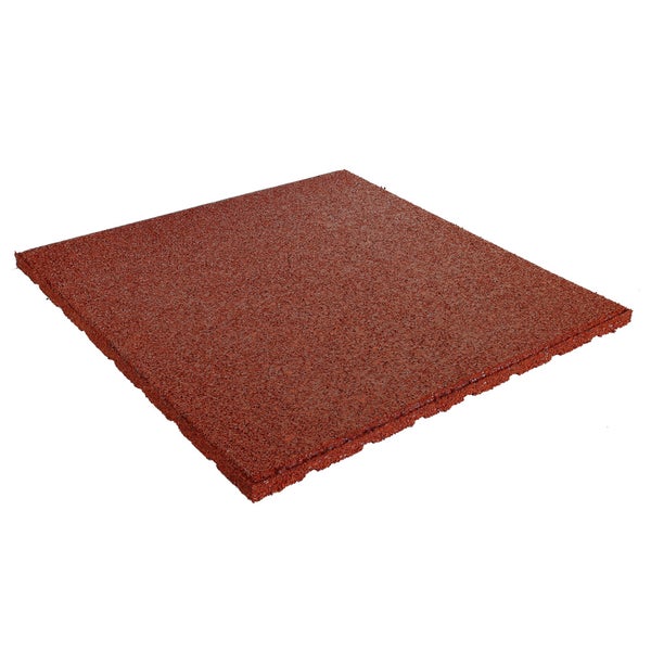 Gummifliese 20 mm - 50 x 50 cm - Rot