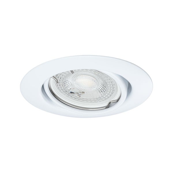 Einbauleuchte Base Basisset schwenkbar rund 90mm 20° GU10 max. 10W 230V dimmbar Weiß