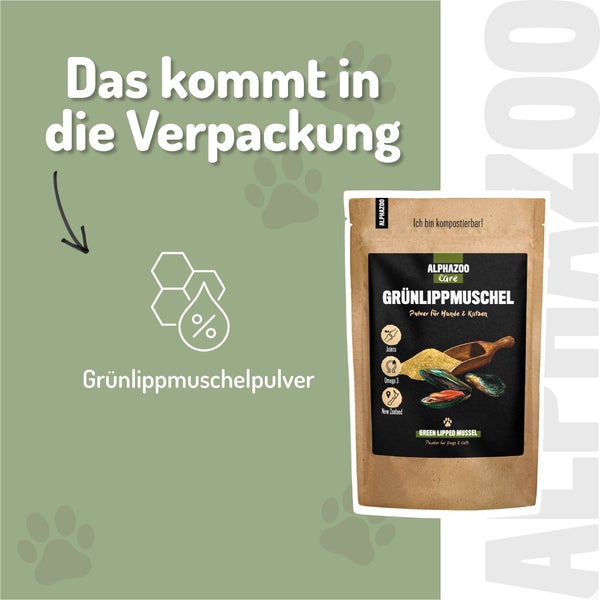 alphazoo Grünlippmuschel-Pulver 250g