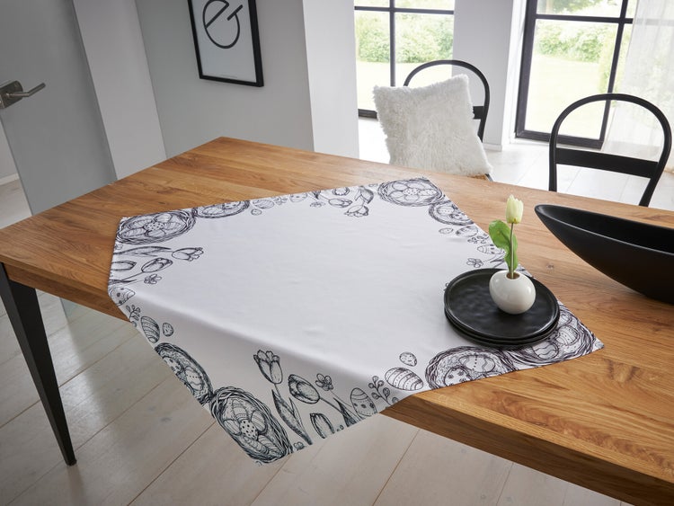 FRANK FLECHTWAREN | Tischdecke Moderne Ostern, POLYESTER, 85 x 85 cm