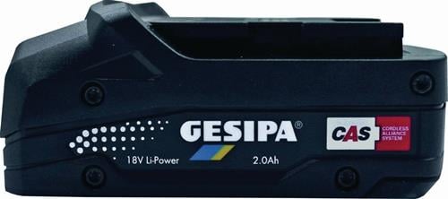 GESIPA Akku mit 18 Volt Li-Power und 2.0 Amperestunden