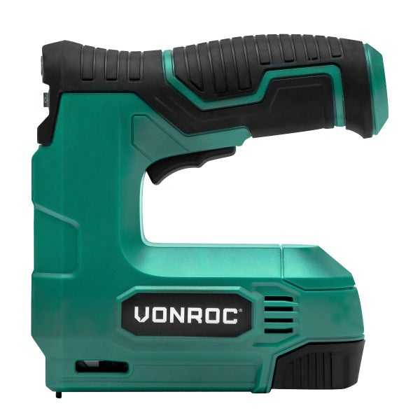 VONROC Akku Tacker & Nagelpistole - 2in1 Tacker für Holz, 4V Akku Nagler - Inkl. 900 Tackerklammern, 300 Nägel, 30 Schuss pro Minute