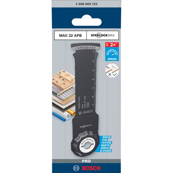 Bosch Starlock Maxx Multi Material Tauchsägeblatt, 32 Millimeter