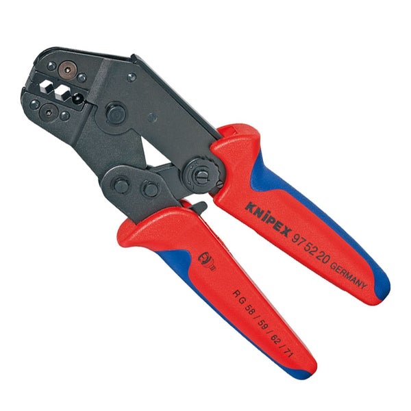 Knipex Crimpzange für Koaxial-, Telefon- und Datenleitungen