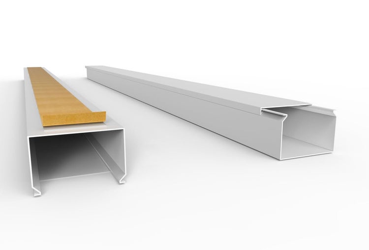 CILSON WDK6040SW Art.-Nr. 6700310.1 Kabelkanal Selbstklebend 60x40mm Weiß - 1 m / 1000 mm, XXL Kabelmanagement, Robust und Zuverlässig