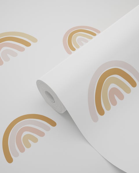 Tapetenrolle mit Regenbogenmuster