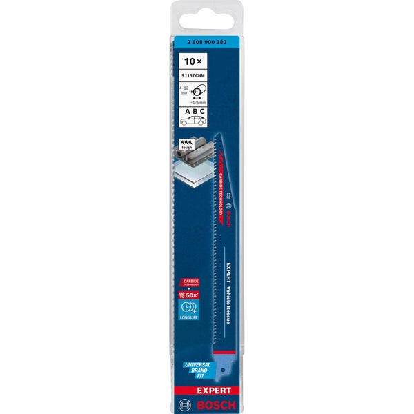 Bosch Logo, Set aus 10 HSS-Bohrern mit 3,2 mm Durchmesser für GCU 18V-30