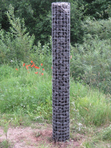 Gabionensäule Durchmesser 27 cm MW 5 x 5 cm rund - Höhe: 80 cm