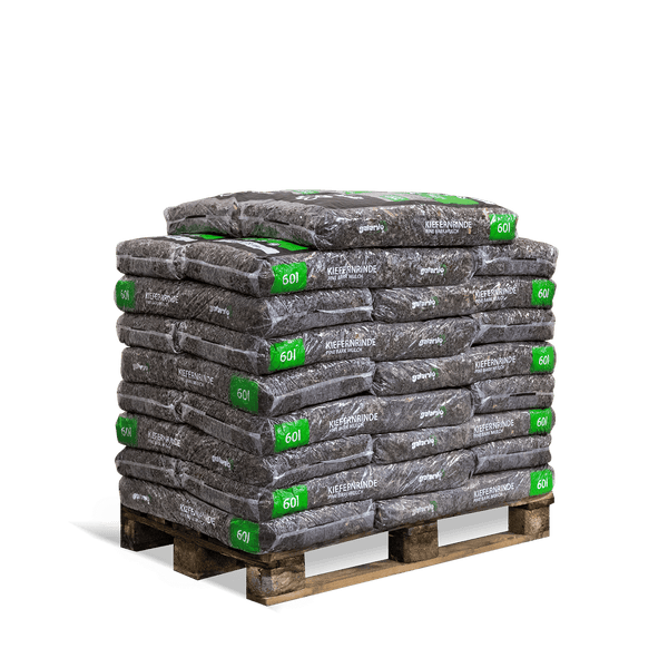 Galamio Rindenmulch Kiefer Mittel 60l x 26 Sack 1560l Palette